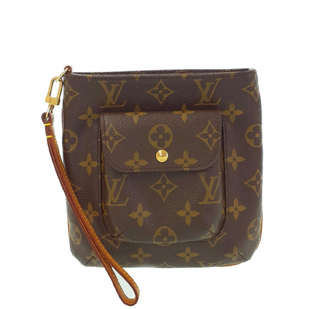 Louis Vuitton Monogram Leather Brown Partition Shoulder Bag